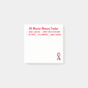 Nachhinweise zum AE Warrior Memory Tracker Post-it Klebezettel