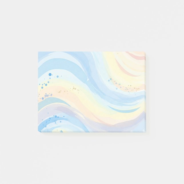 Nachhinweise zur Wasserfarbe Post-it Klebezettel (Vorderseite)