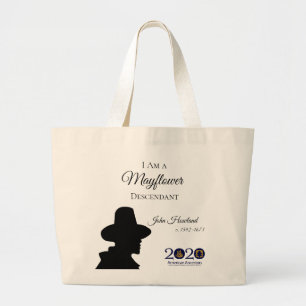 Nachkomme-Tasche Johns Howland Mayflower Jumbo Stoffbeutel