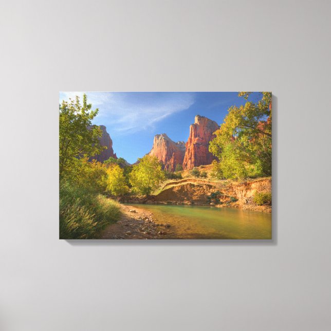 Nachmittag im Zion Nationalpark Leinwanddruck (Vorderseite)