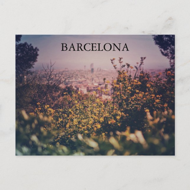 NACHMITTAG IN BARCELONA POSTCARD POSTKARTE (Vorderseite)