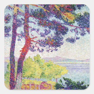 Nachmittag in Pardigon, Var, 1907 Quadratischer Aufkleber