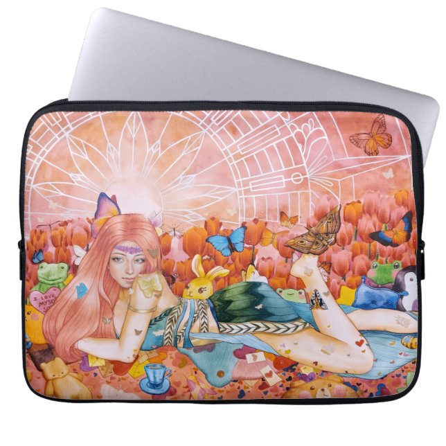 Nachmittag Laptopschutzhülle (Vorderseite)