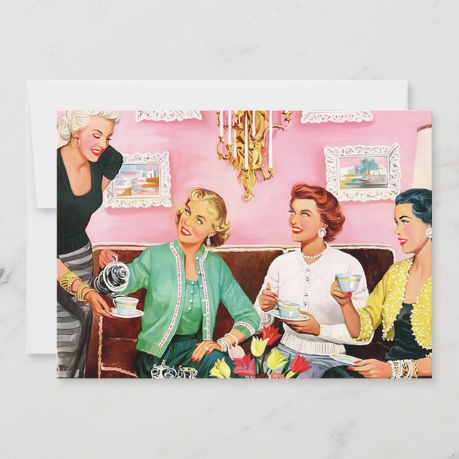 NACHMITTAGESTEIN DER 1950ER EINLADUNG (Vorderseite)