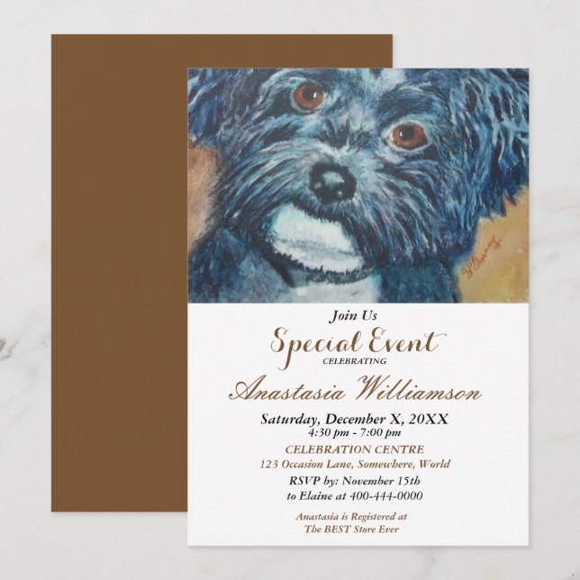 NACHMITTAGESVERANSTALTUNG EINLADUNG (Vorne/Hinten)