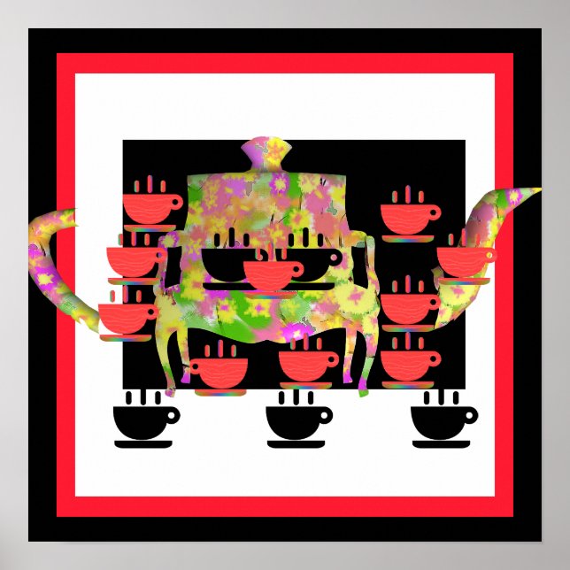 Nachmittags-Tee Poster (Vorne)