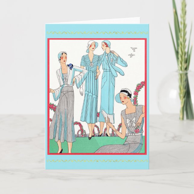 Nachmittagskleider Karte (Vorderseite)