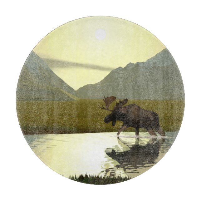 Nachmittagsmoose Schneidebrett (Vorderseite)