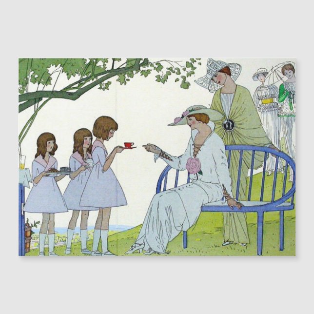 Nachmittagstee 1913 magnetkarte (Vorderseite)