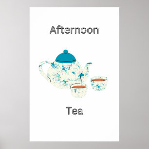 Nachmittagstee Art Poster
