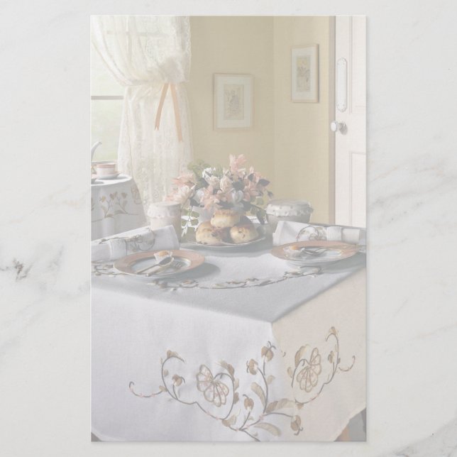 Nachmittagstee Briefpapier (Vorderseite)