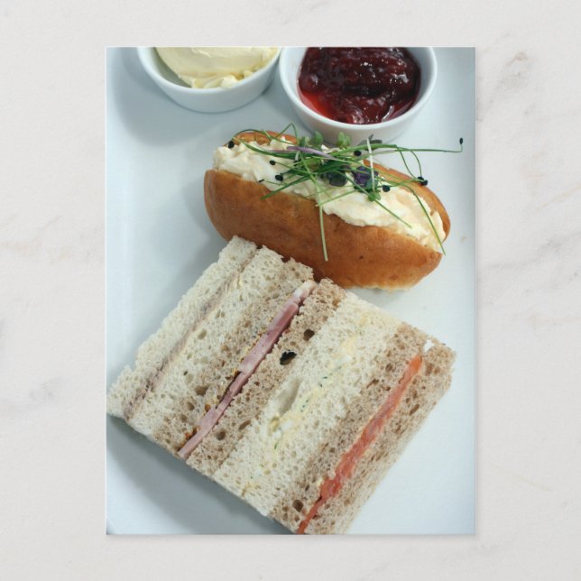 Nachmittagstee Postkarte (Vorderseite)