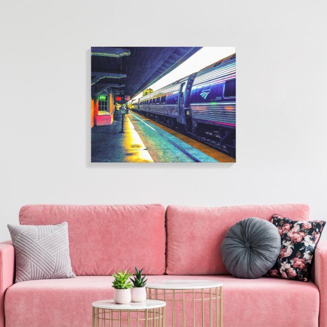 Nachmittagszug Leinwanddruck (Insitu (Wohnzimmer))