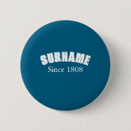 Nachname Collegiate Design Button