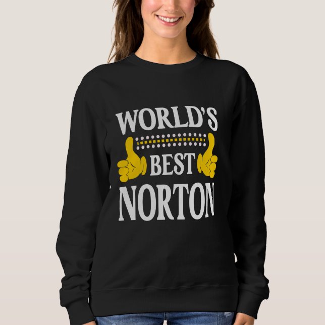 Nachname der Norton-Nachnamen-Team-Familie - der b Sweatshirt (Vorderseite)