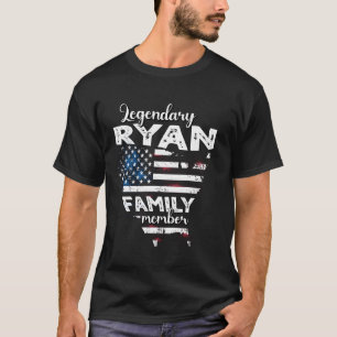 Nachname Ryan US Flag Ryan Nachname Ryan T-Shirt