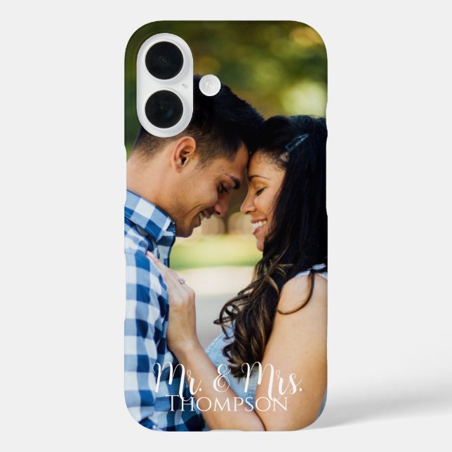 Nachname von Foto Couple iPhone 16 Hülle (Rückseite)