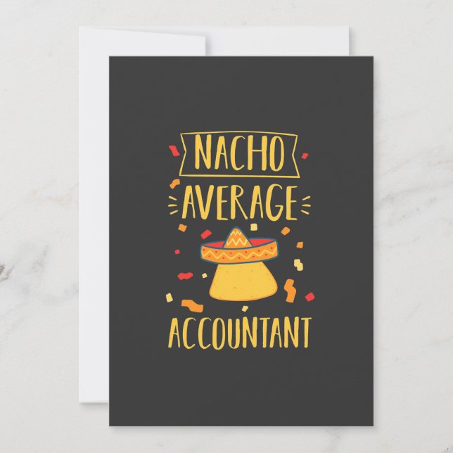 Nacho Average Accountant Einladung (Vorderseite)
