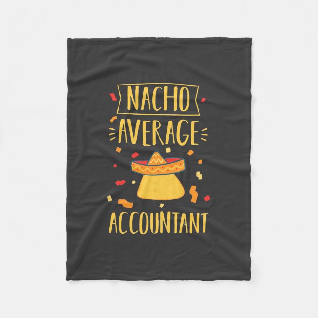 Nacho Average Accountant Fleecedecke (Vorderseite)