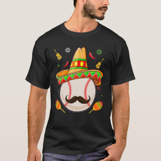 Nacho Average Baseball Cinco De Mayo Gifts Fathers T-Shirt