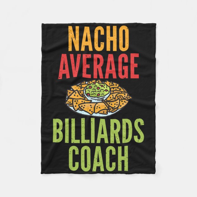 Nacho Average Billiard Coach Mexican Pool Billiar Fleecedecke (Vorderseite)