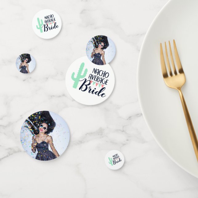 Nacho Average Bride 3-Foto Mexico Bachelorette Konfetti (Gruppe)