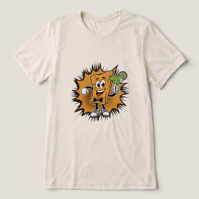 Nacho Average Celebration Tri-Blend Shirt (Design Vorderseite)