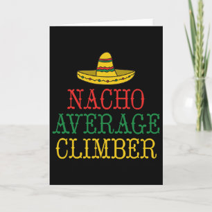 Nacho Average Climber Klettert Baum Fels Kletterer Karte