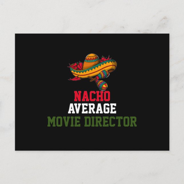 Nacho Average Filmdirektor Postkarte (Vorderseite)