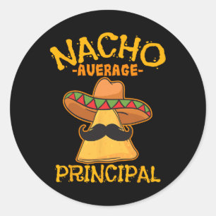 Nacho Average Hauptadministrator Director Cin Runder Aufkleber