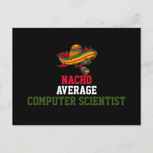 Nacho Average Informatiker Postkarte