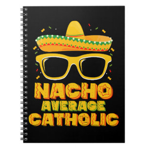 Nacho Average Katholische Kirche Cinco De Mayo Notizblock