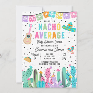 Nacho Average Mexican Fiesta Baby Shower Einladung