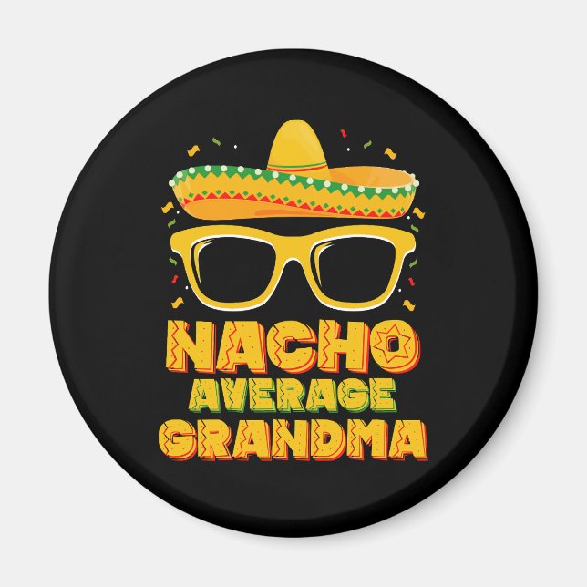 Nacho Average Oma Cinco De Mayo Family Magnet (Vorne)
