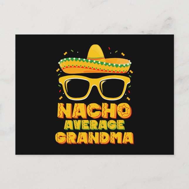 Nacho Average Oma Cinco De Mayo Family Postkarte (Vorderseite)
