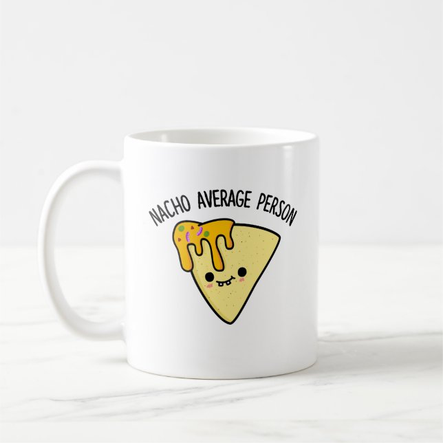 Nacho Average Person Funny Food Puff Kaffeetasse (Links)