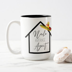 Nacho Average Real Anwesen Agent Zweifarbige Tasse