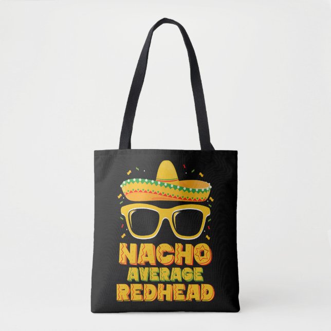 Nacho Average Redhead Hair Mexican Cinco De Mayo Tasche (Vorderseite)