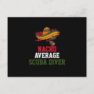 Nacho Average Scuba Diver Postkarte