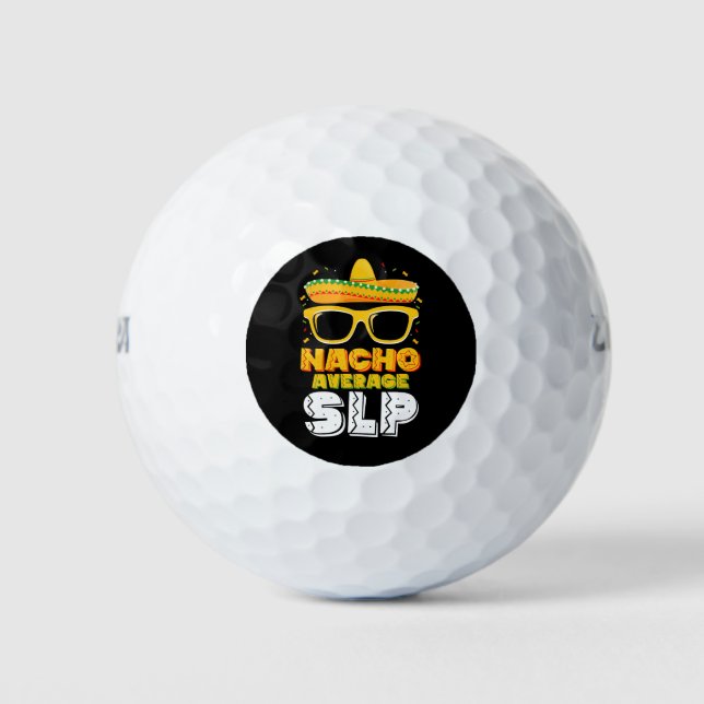 Nacho Average SLP Speech Pathologe Golfball (Vorderseite)
