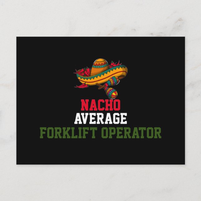 Nacho Average Stapler Operator Postkarte (Vorderseite)