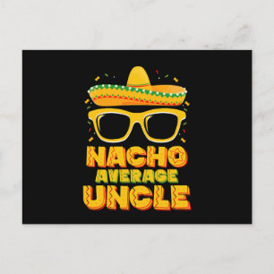 Nacho Average Uncle Cinco De Mayo Matching Family Postkarte