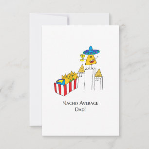 Nacho Average Vater - Funny Vater's Day Card Karte