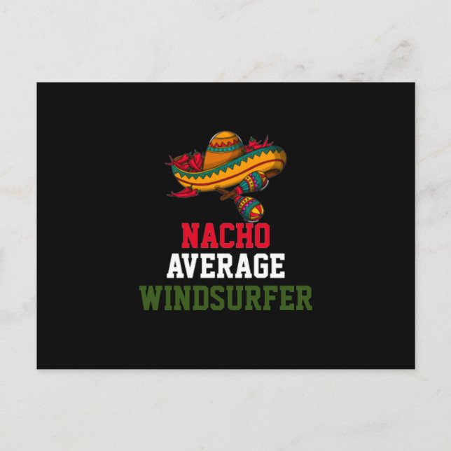 Nacho Average Windsurfer Postkarte (Vorderseite)