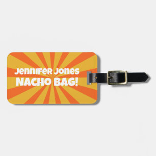 Nacho Bag Funny Retro Aufmerksamkeit Gepäckanhänger