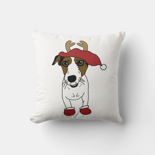 Nacho der Jack Russell Terrier Kissen (Vorderseite)