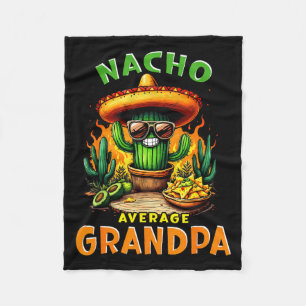 Nacho durchschnittlicher Opa abuelo cinco de mayo Fleecedecke