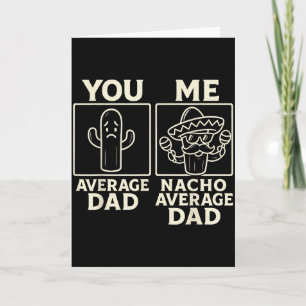 Nacho durchschnittlicher Papa lustiger Kaktus Somb Karte