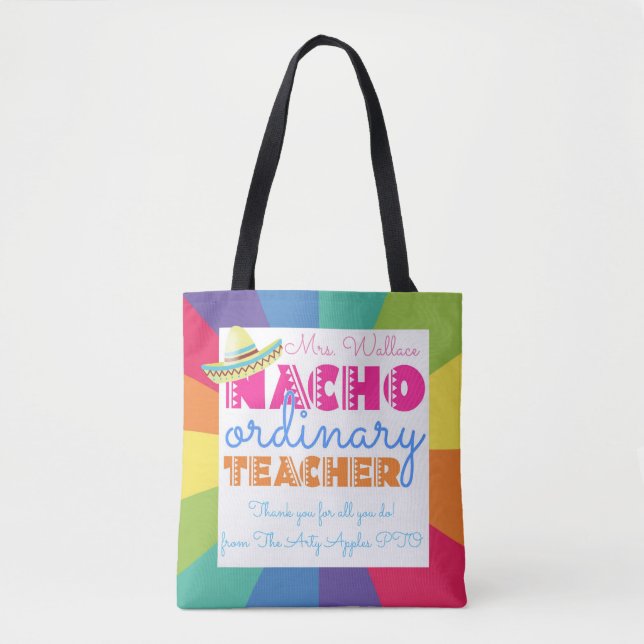 Nacho Durchschnittslehrer mexikanische Fiesta Lehr Tasche (Vorderseite)