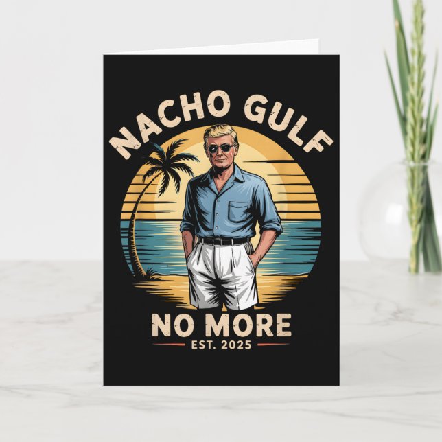 Nacho Golf Nicht Mehr Lustige Trump Ferien 2025 US Karte (Vorderseite)